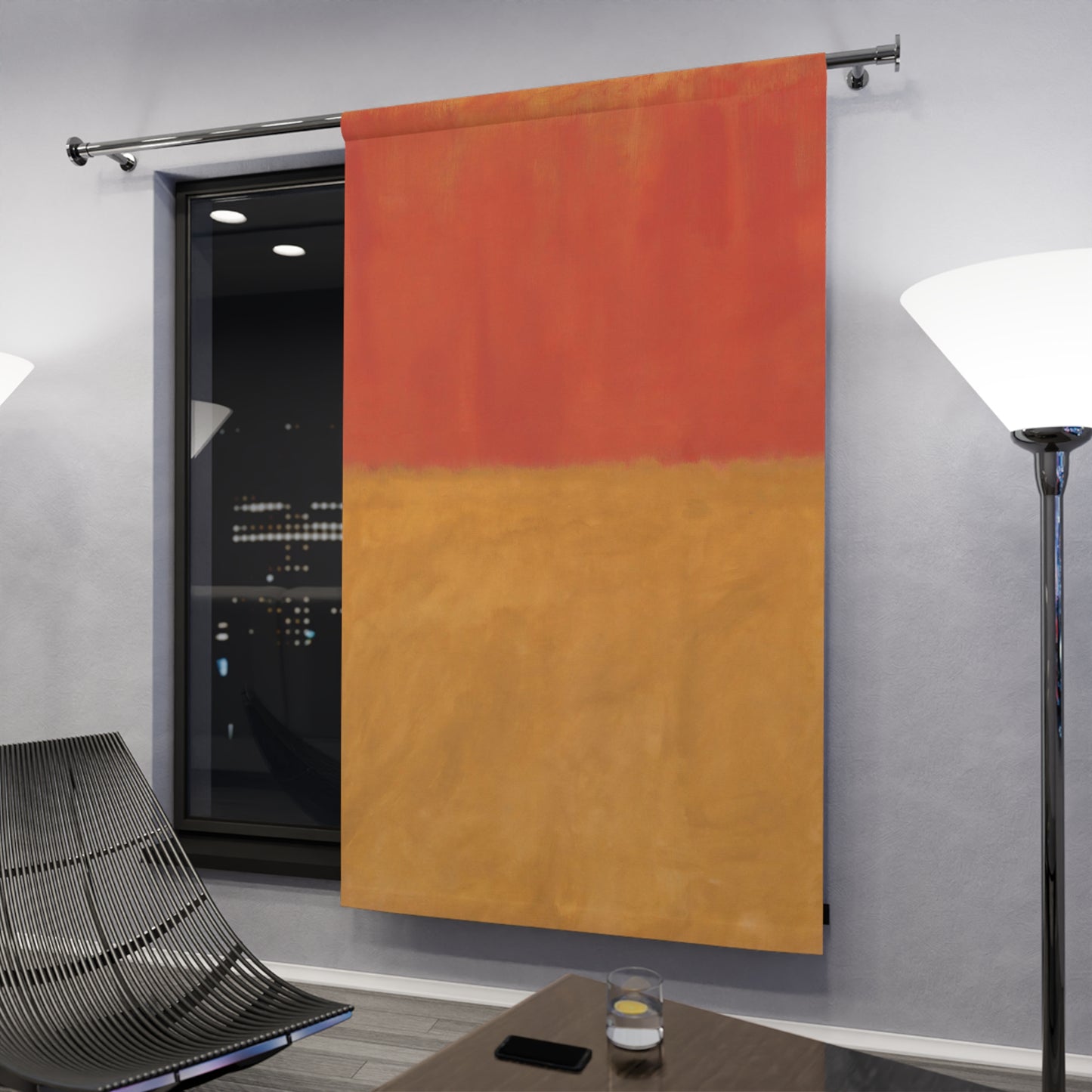 MARK ROTHKO - ABSTRACT - WINDOW ART CURTAIN 