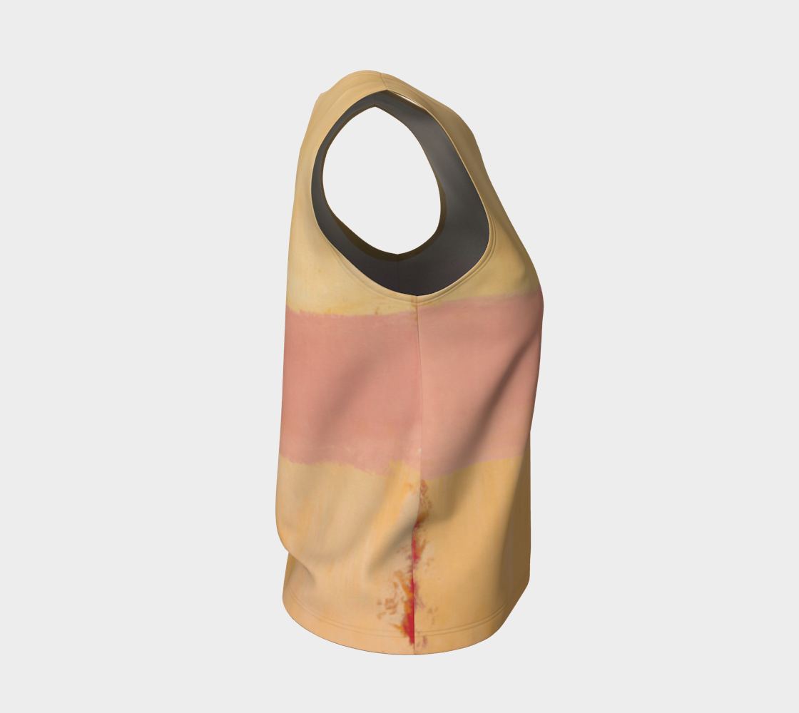 a yellow and pink bag with a black handle