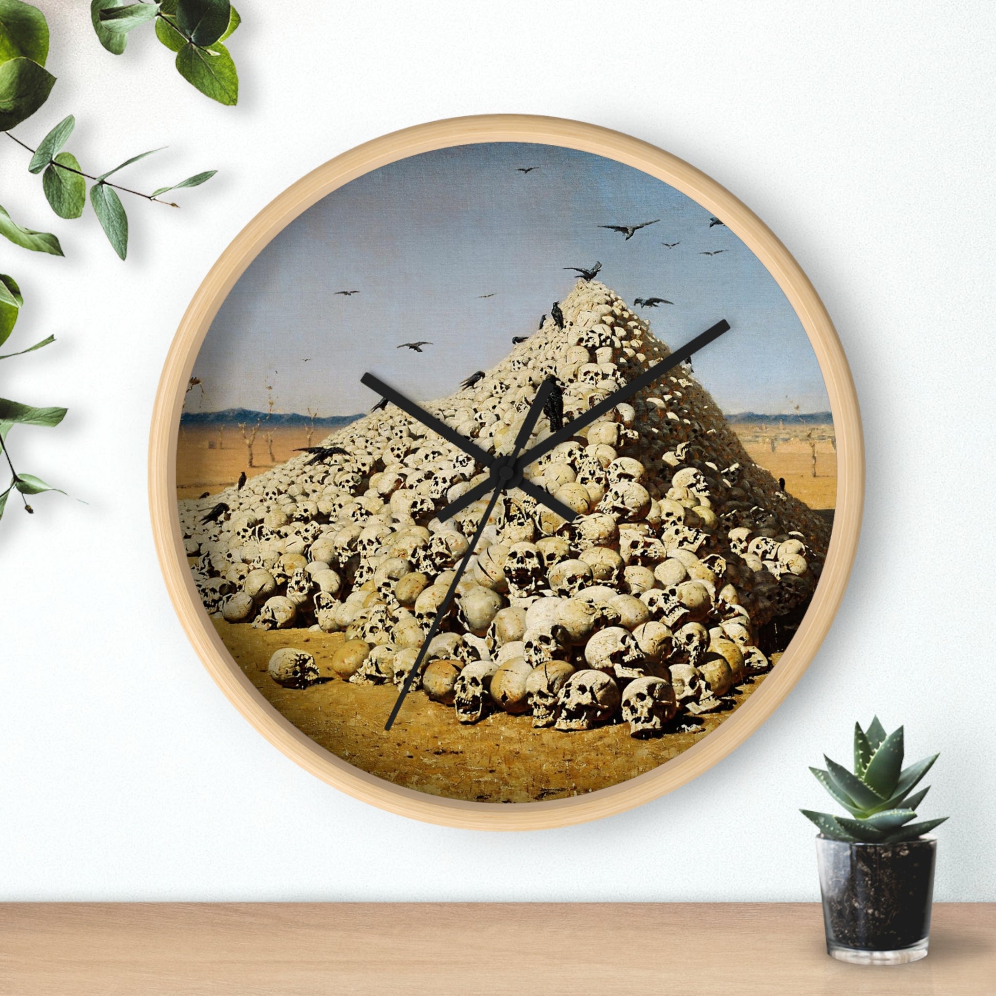 VASILY VERESHCHAGIN - THE APOTHEOSIS OF WAR - WOODEN WALL ART CLOCK