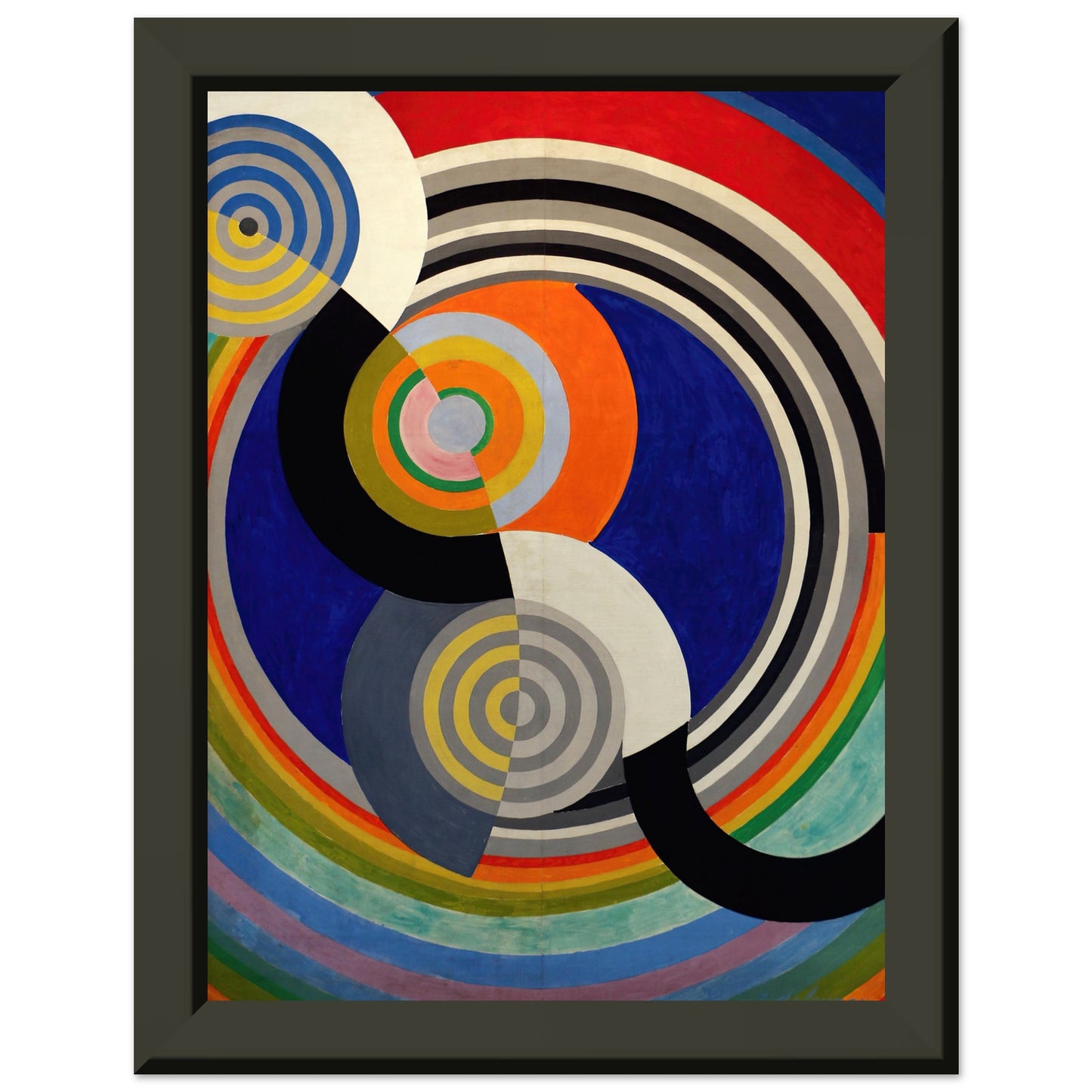 ROBERT DELAUNAY - RYTHME n°2 (1938) - MATTE POSTER IN METAL FRAME