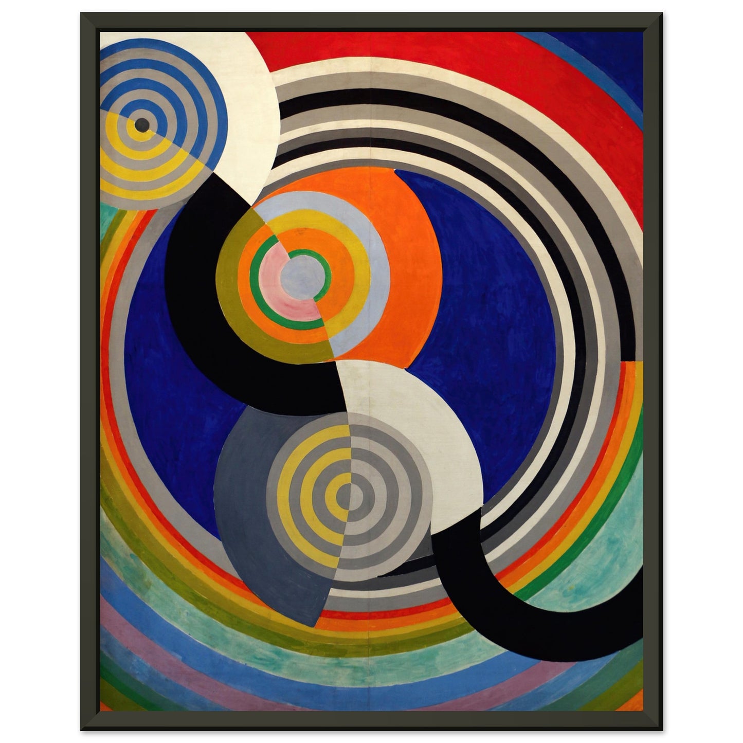 ROBERT DELAUNAY - RYTHME n°2 (1938) - MATTE POSTER IN METAL FRAME