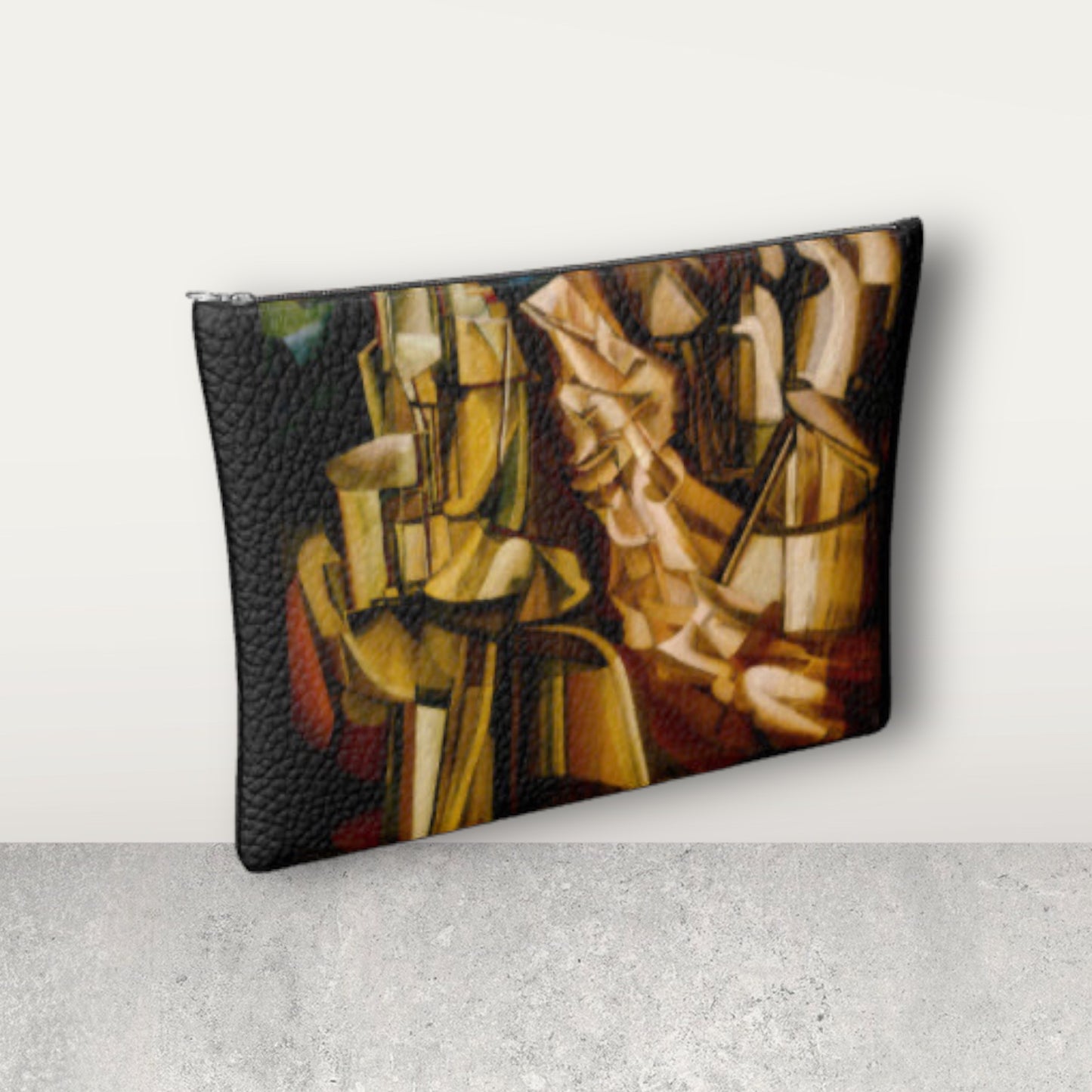MARCEL DUCHAMP - KING AND QUEEN SURROUNDED BY SWIFT NUDES - LEATHER CLUTCH
