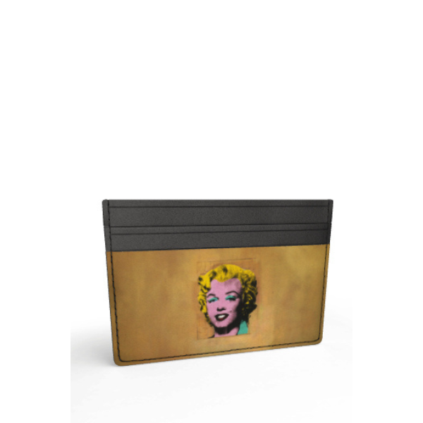a card case with a picture of marilyn monroe on it