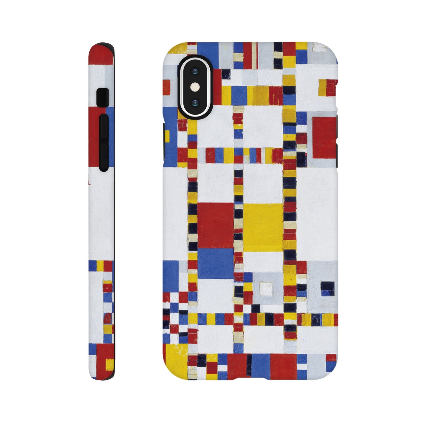 a cell phone case with a colorful design