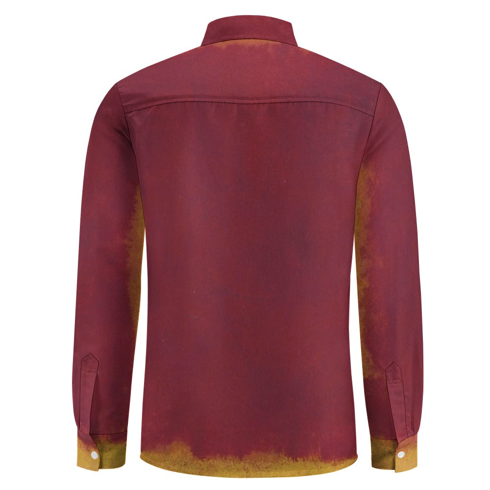 MARK ROTHKO - ABSTRACT - ONE POCKET LONG SLEEVE VELVET SHIRT FOR HIM