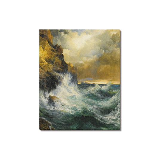 THOMAS MORAN - THE RECEDING WAVE (1909) - CANVAS PRINT 16"x 20"