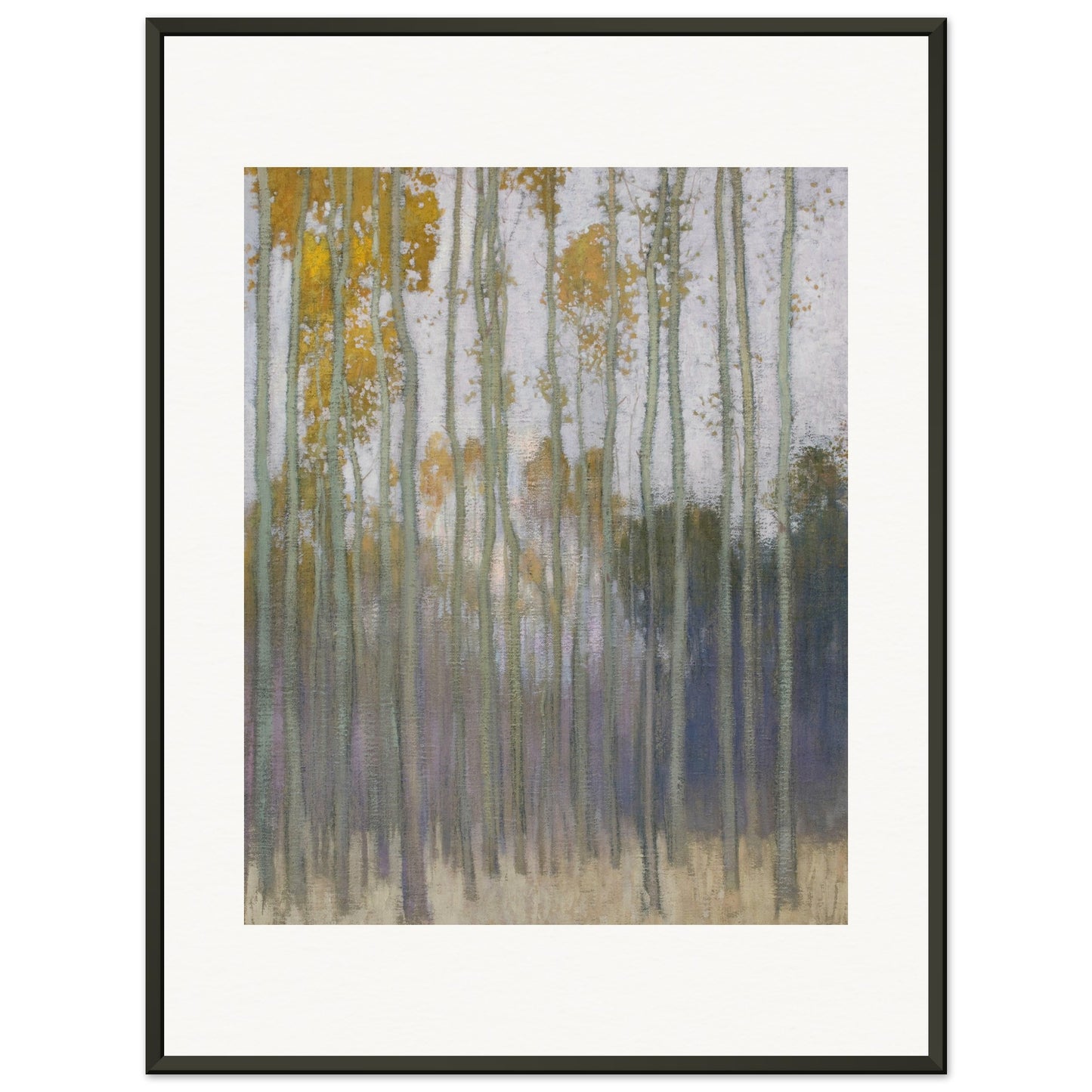 JOHANN WALTER-KURAU - FOREST (MORNING SUN) 1904 - MUSEUM MATTE POSTER IN METAL FRAME