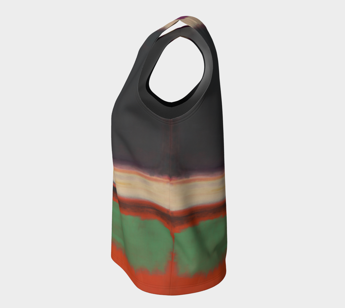 a multicolored bag hanging on a white wall