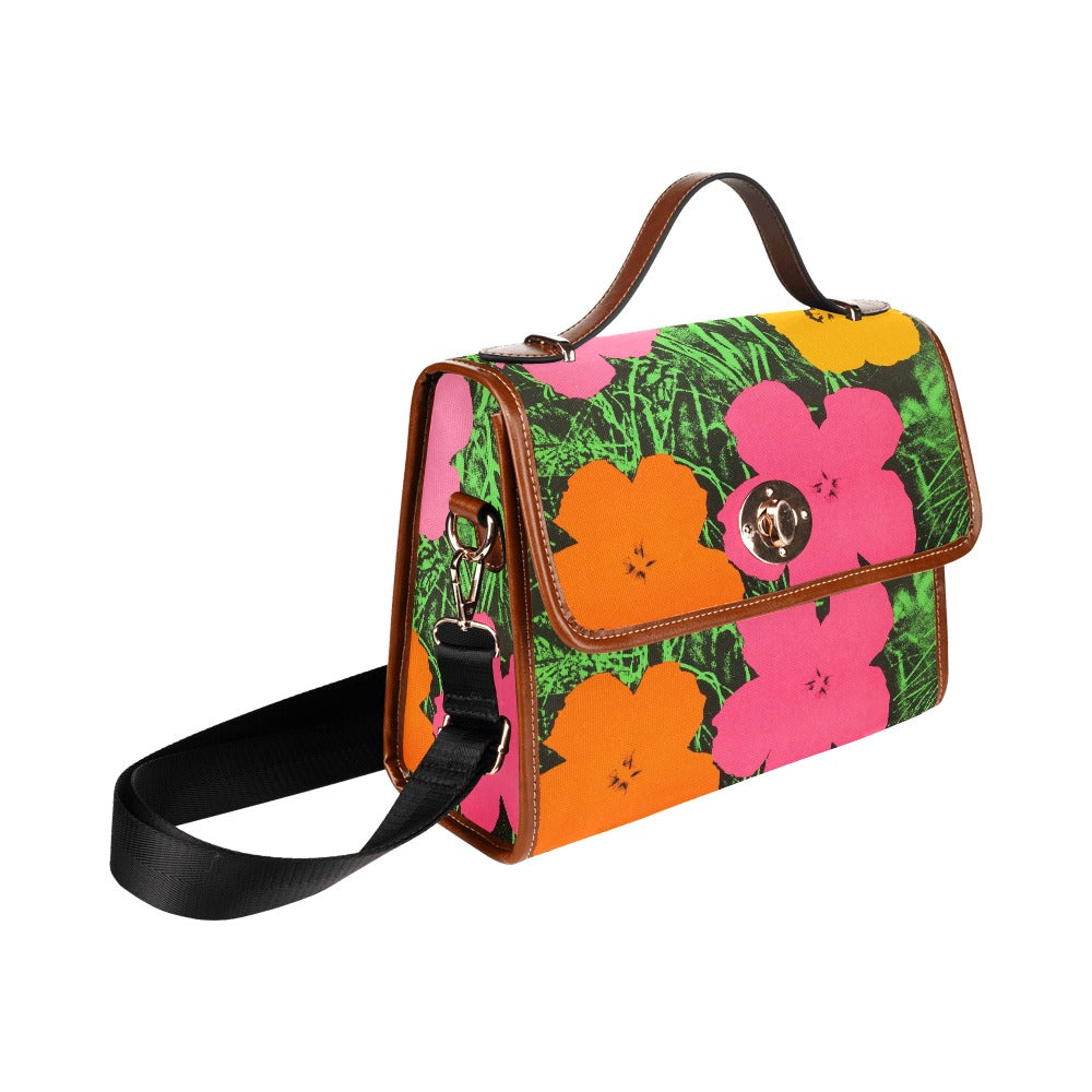 
ANDY WARHOL - FLOWERS - WATERPROOF CANVAS BAG FOR HER
