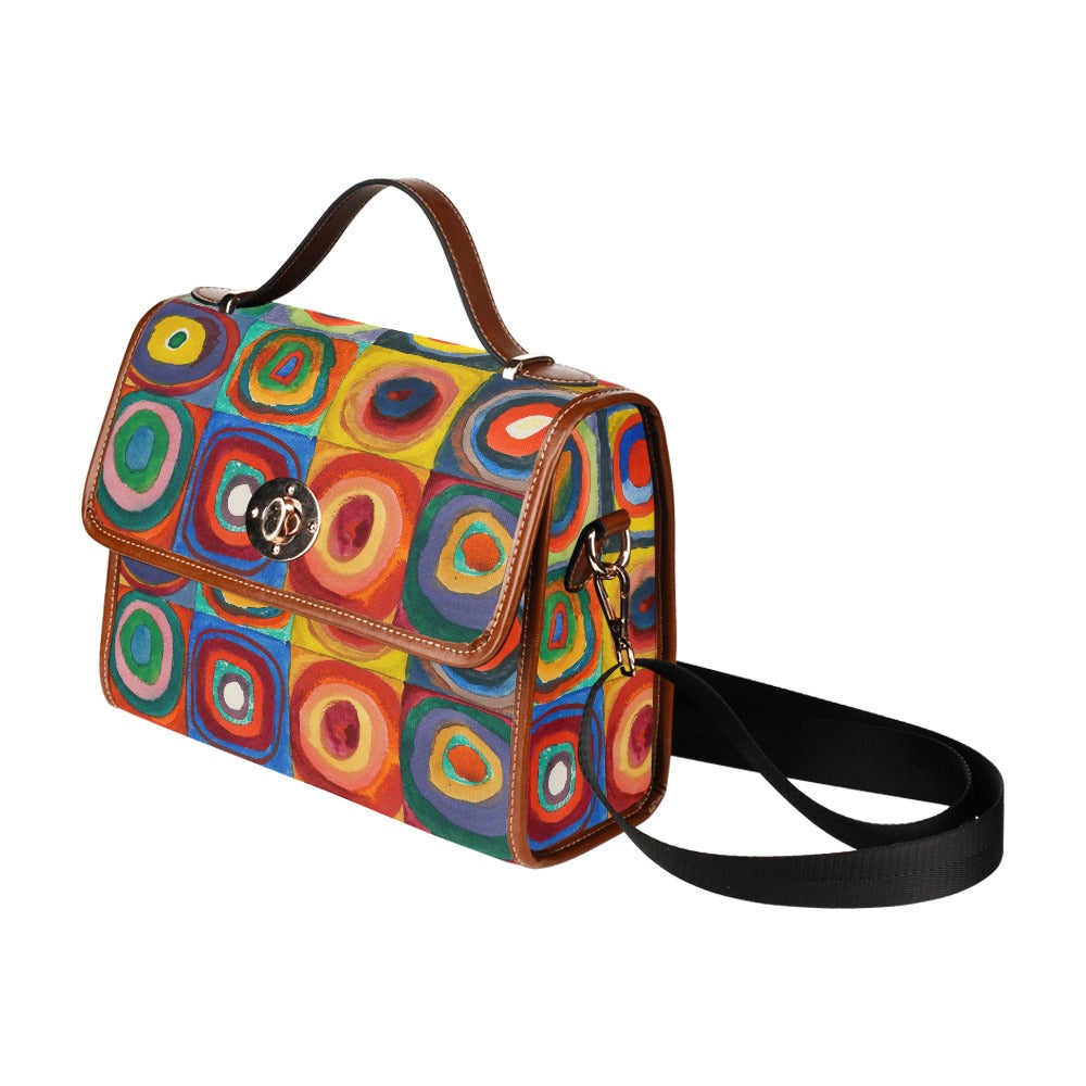 WASSILY KANDINSKY - FARBSTUDIE QUADRATE - WATERPROOF CANVAS BAG FOR HER