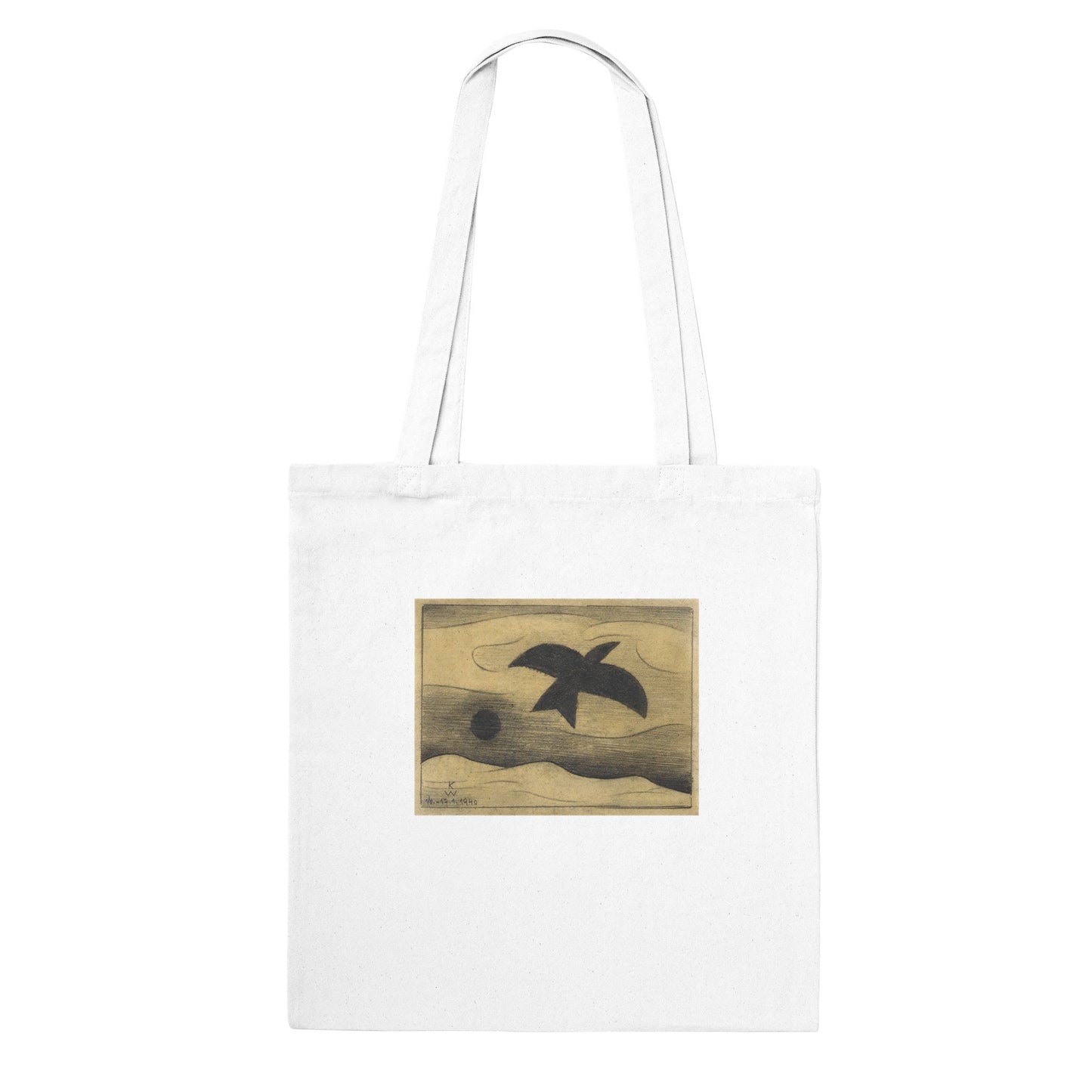KARL WIENER - OHNE TITEL (fliegender Vogel); aus; Die 150 Blätter’ - CLASSIC TOTE BAG 