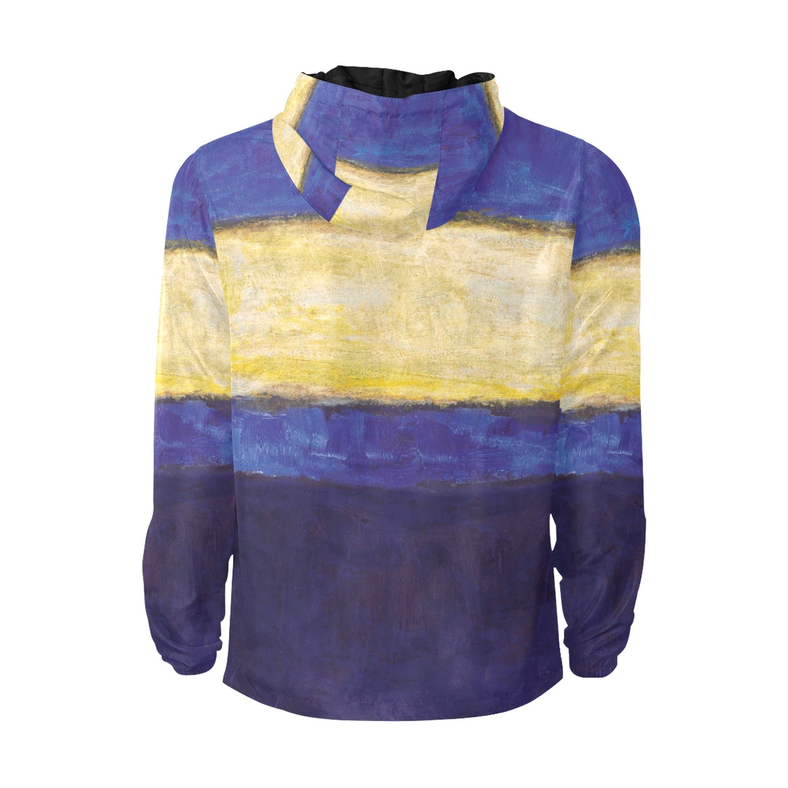 MARK ROTHKO - ABSTRACT ART - MEN'S QUILTED WINDBREAKER 