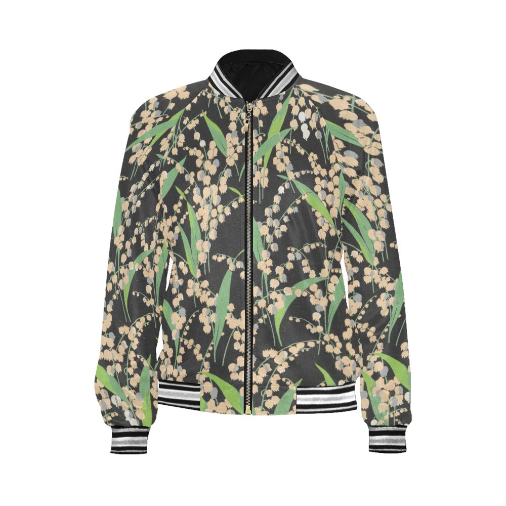 a jacket with a floral pattern on it