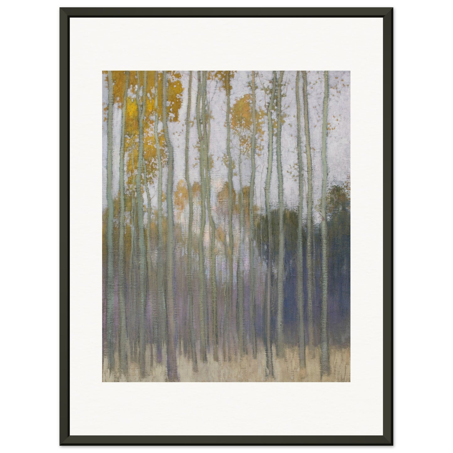 JOHANN WALTER-KURAU - FOREST (MORNING SUN) 1904 - MUSEUM MATTE POSTER IN METAL FRAME