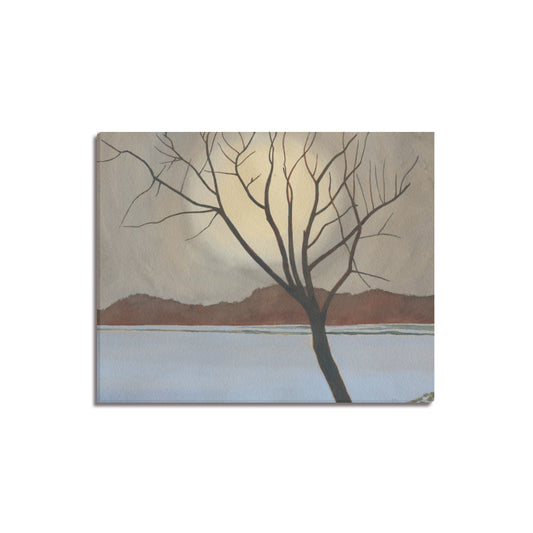 LEON SPILLIAERT - LANDSCHAP MET BOOM OP HET VOORPLAN (1929-30) - CANVAS PRINT 20" x 16"