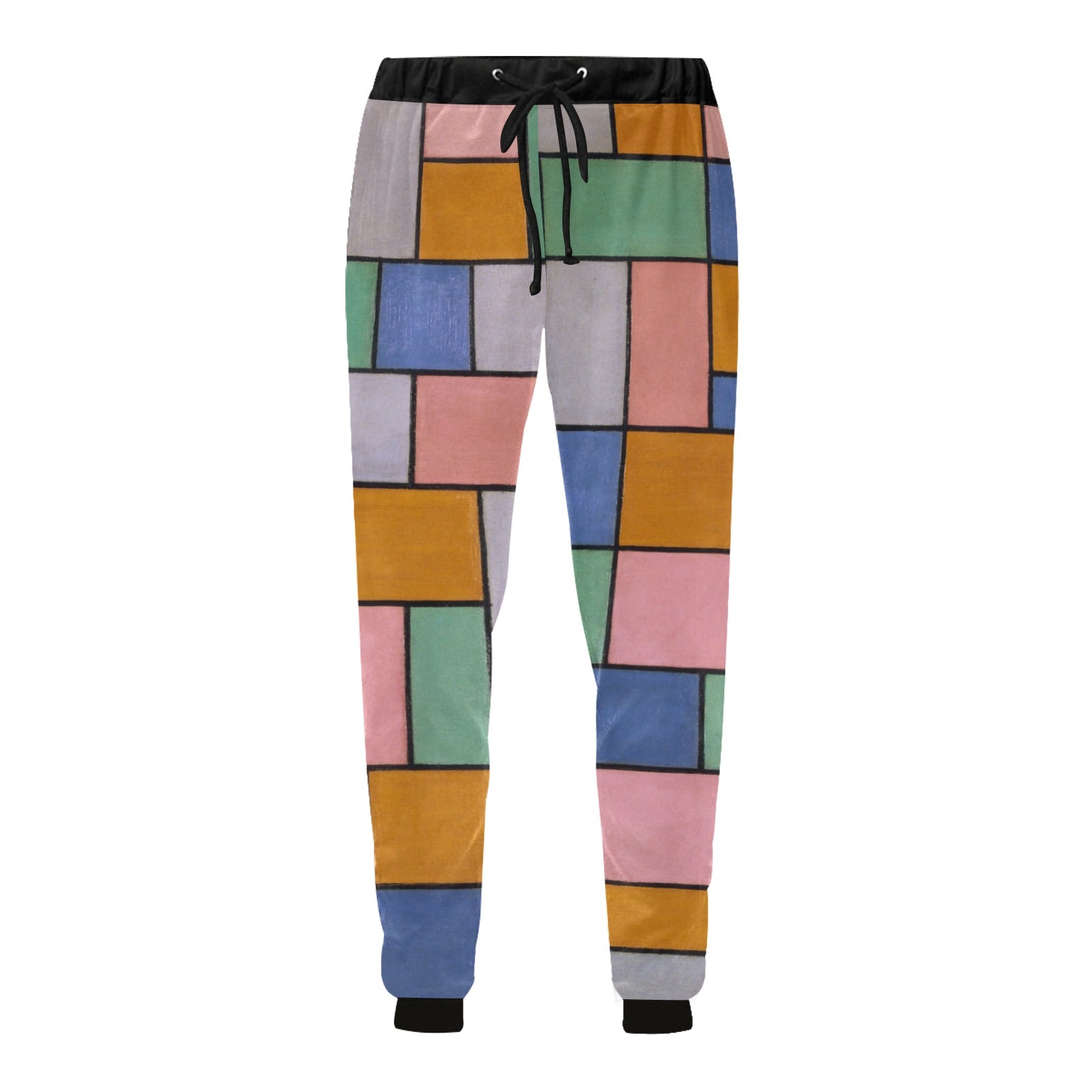 a pair of colorful pants with a white background