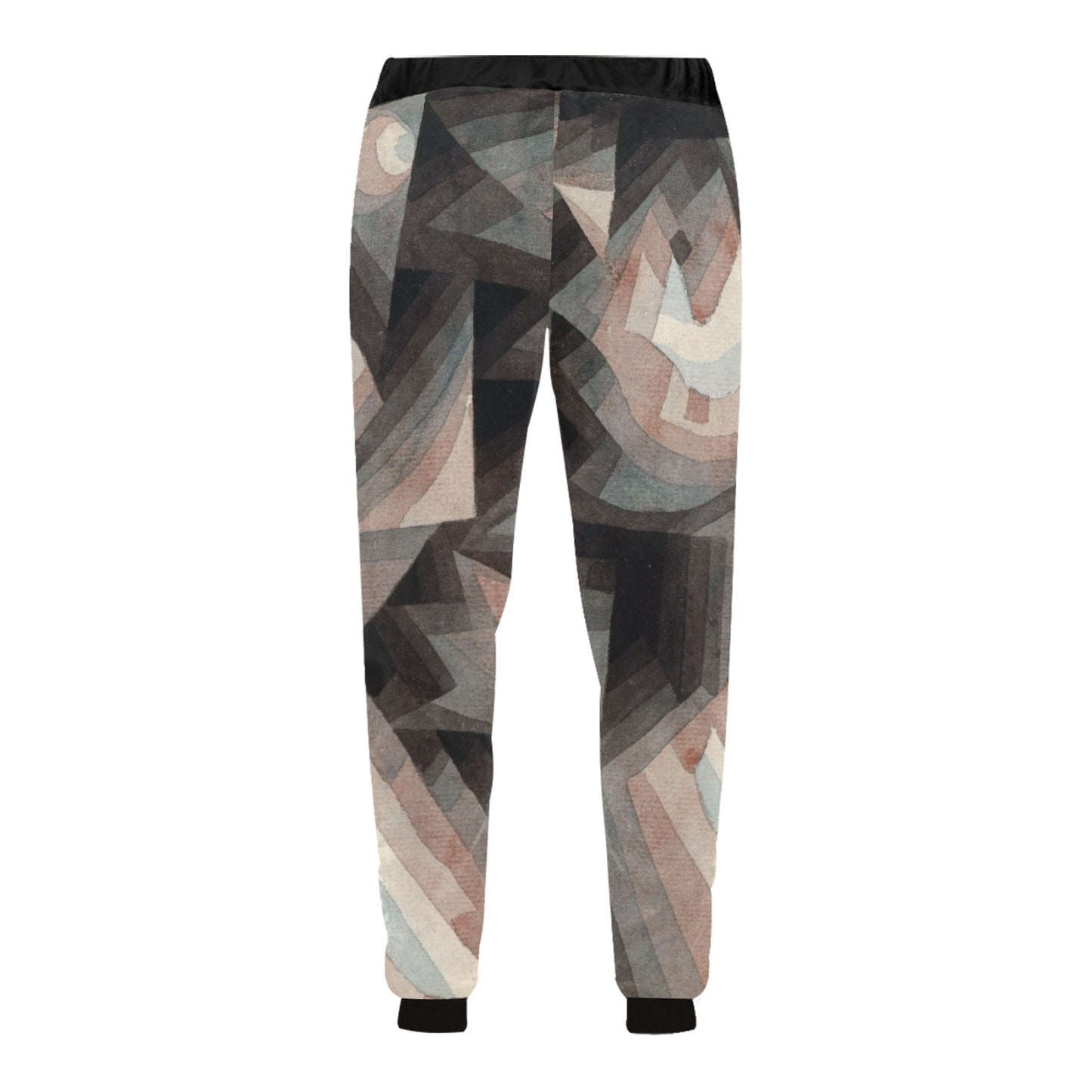 men's pants with an abstract design