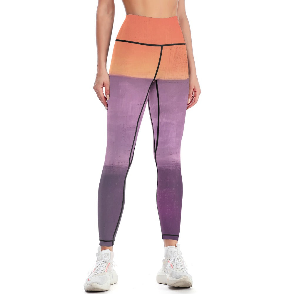 MARK ROTHKO - ABSTRACT - WOMEN'S COMFORT SPORTS YOGA PANTS