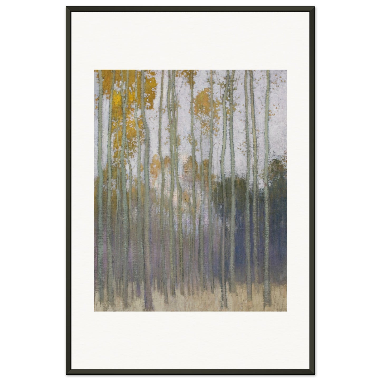 JOHANN WALTER-KURAU - FOREST (MORNING SUN) 1904 - MUSEUM MATTE POSTER IN METAL FRAME