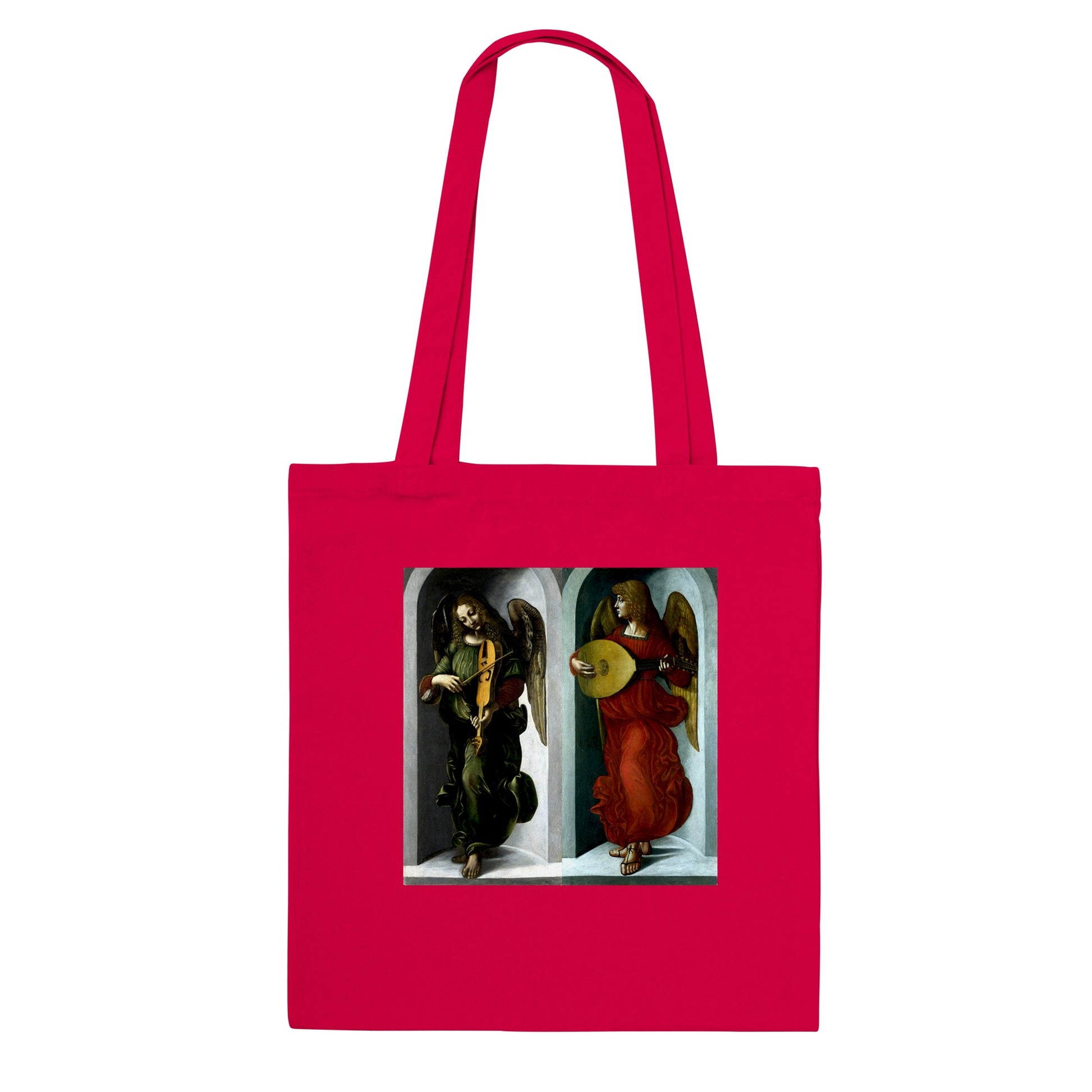 LEONARDO DA VINCI - TWO ANGELS WITH MUSICAL INSTRUMENTS, COMPILATION - CLASSIC TOTE BAG