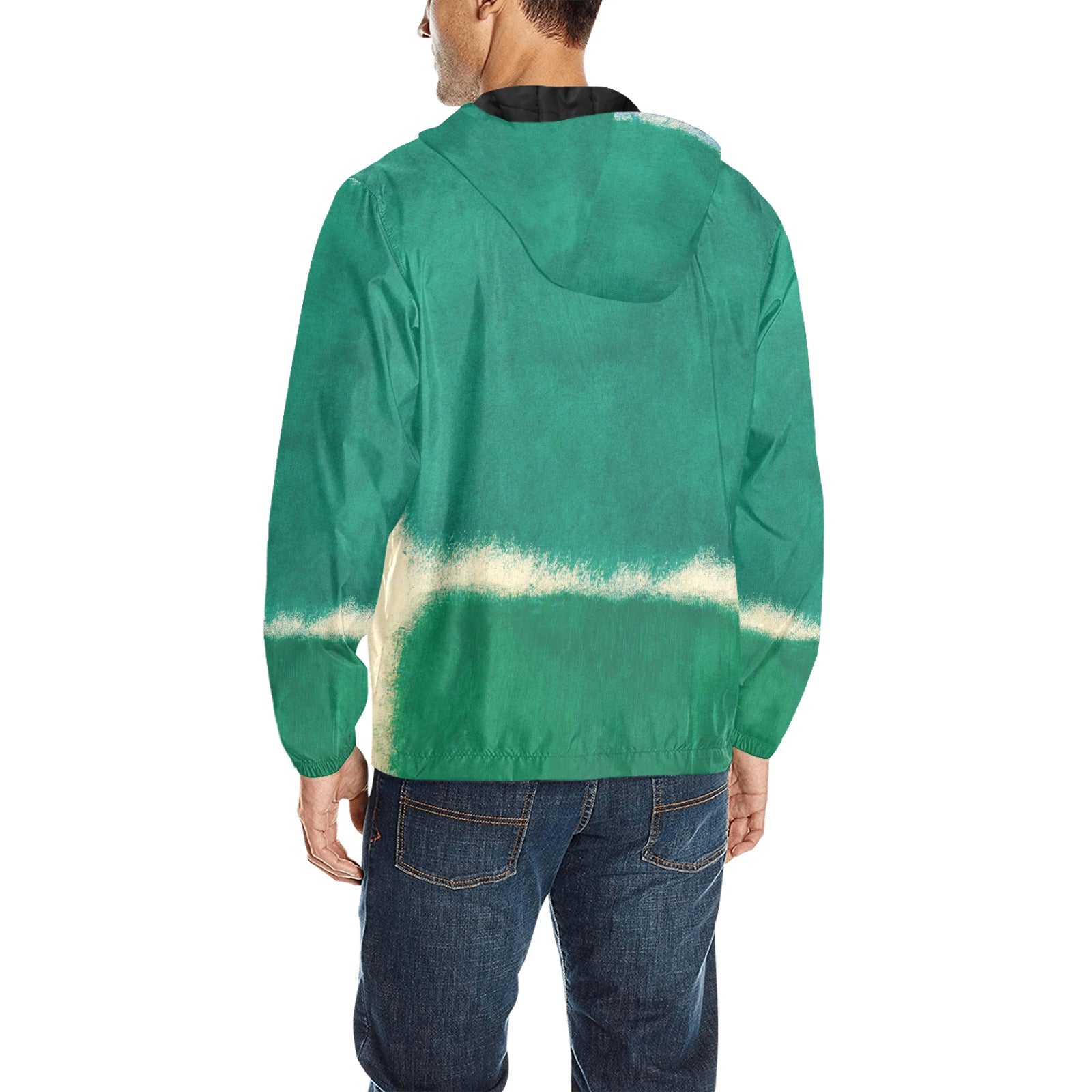 MARK ROTHKO - ABSTRACT ART - MEN'S QUILTED WINDBREAKER 