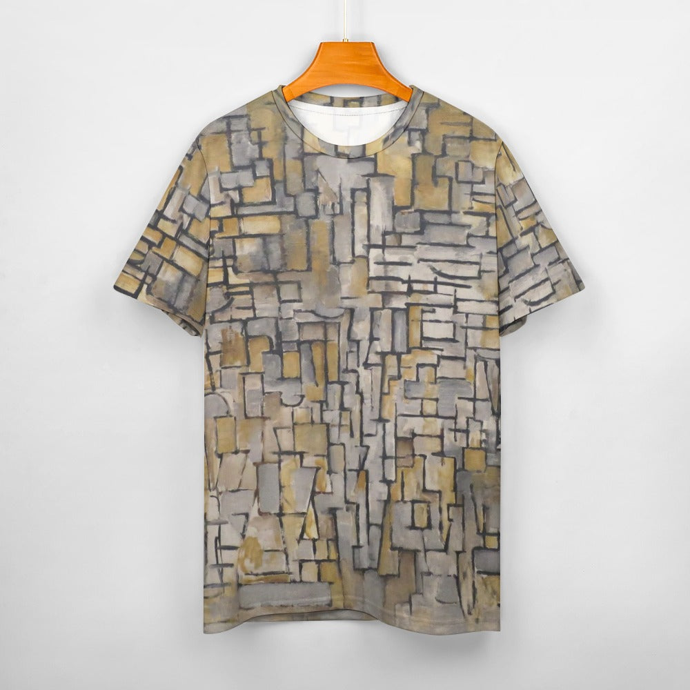 PIET MONDRIAN - TABLEAU No. 2, COMPOSITION No. VII - MEN'S PURE COTTON T-SHIRT