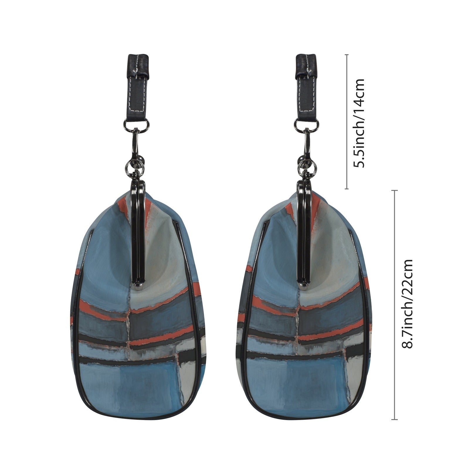 MARK ROTHKO - ABSTRACT - KISSLOCK CROSSBODY SHOULDER BAG 