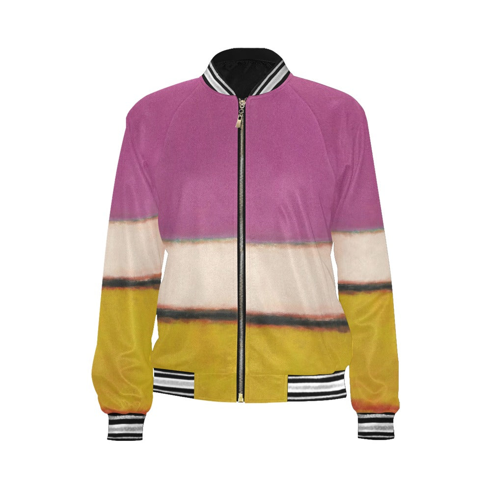 MARK ROTHKO - ABSTRACT - WOMEN'S FULL ZIPPER JACKET