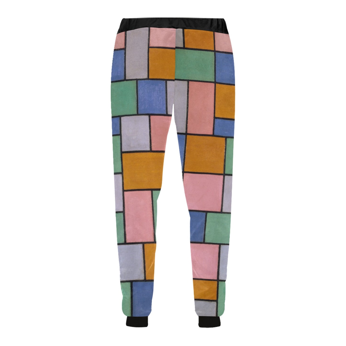 a pair of colorful pants on a white background