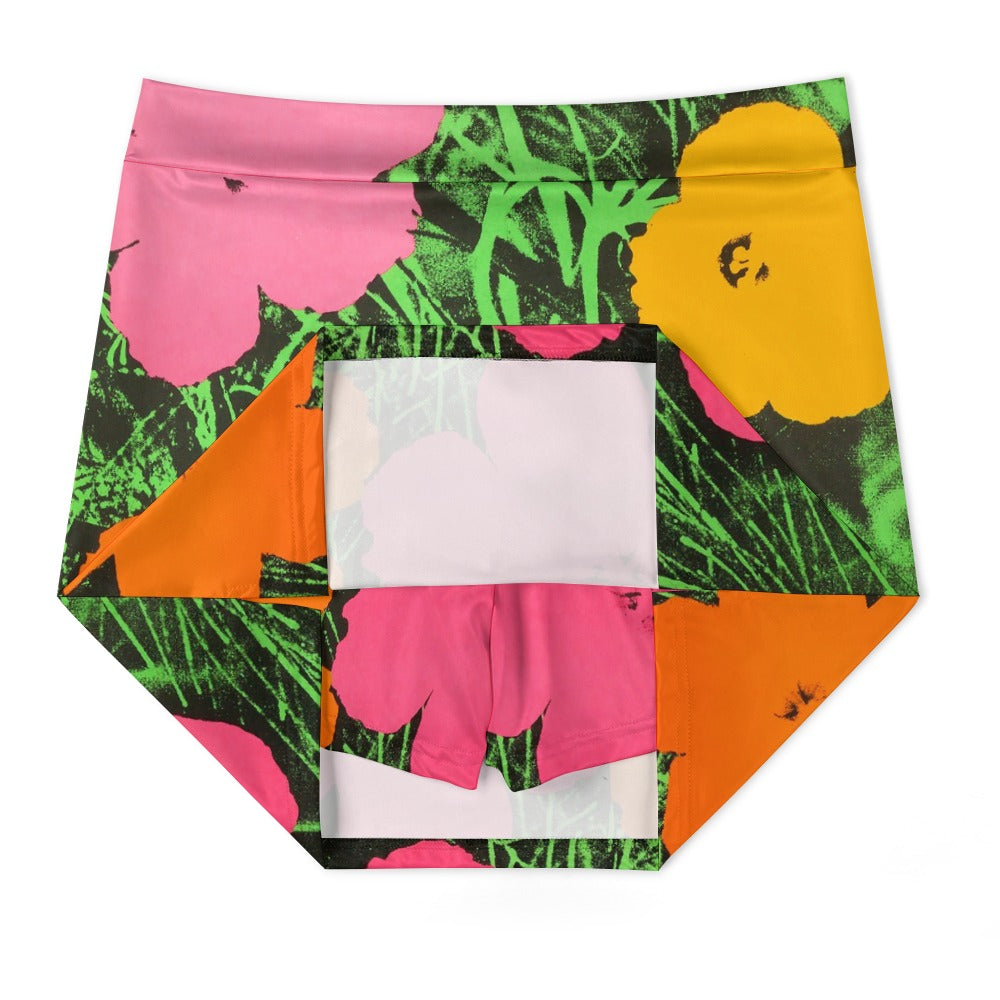 ANDY WARHOL - FLOWERS - SKORT WITH A POCKET FOR A CELL PHONE