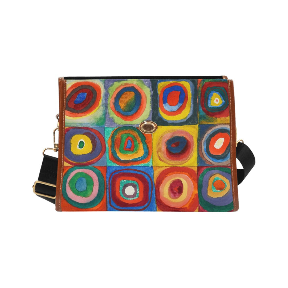 WASSILY KANDINSKY - FARBSTUDIE QUADRATE - WATERPROOF CANVAS BAG FOR HER