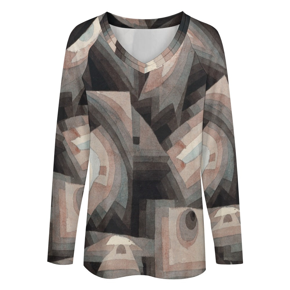 PAUL KLEE - CRYSTAL GRADATION - LONG SLEEVE LOOSE TEE FOR HER