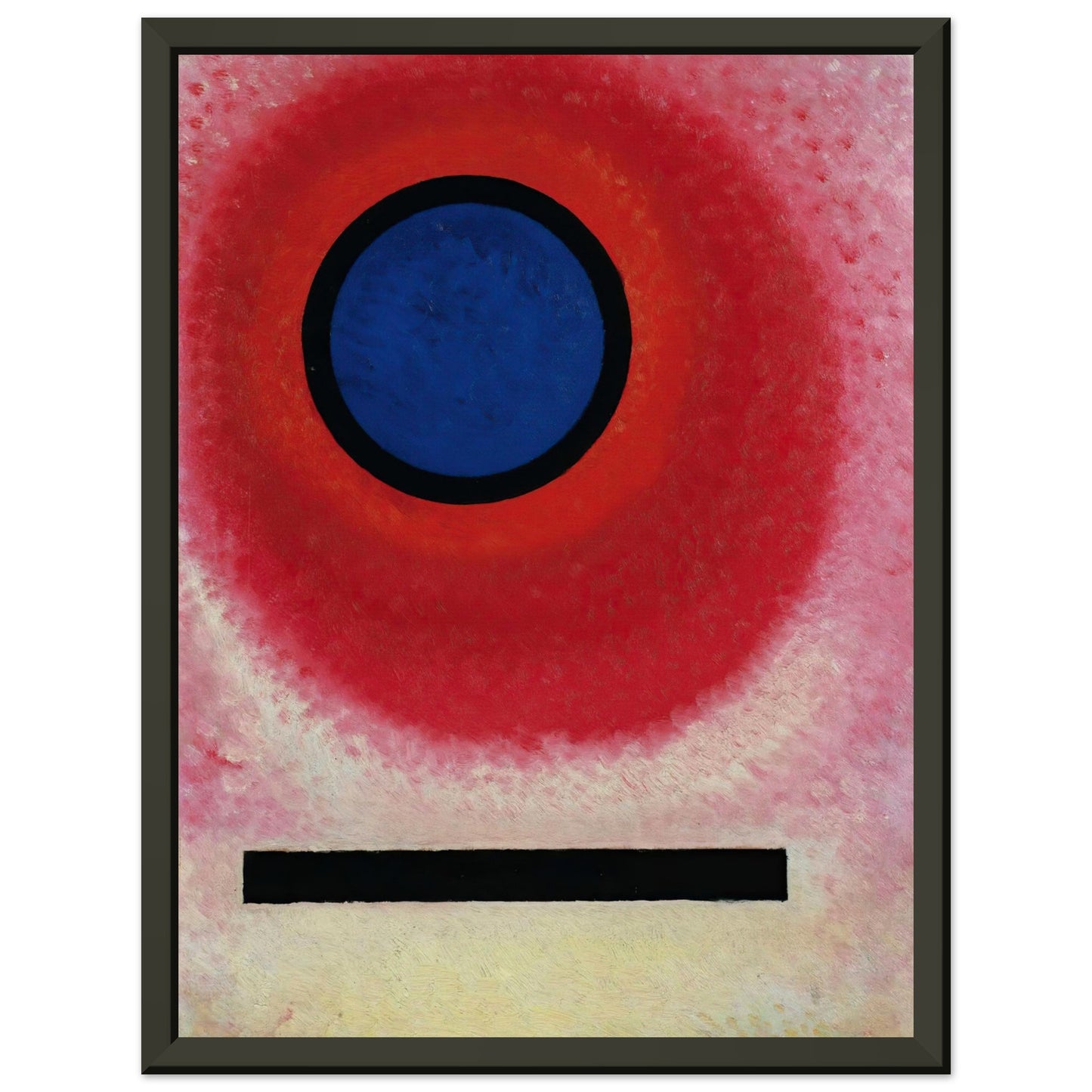 WASSILY KANDINSKY - BLAUER KREIS No. 2 (CERCLE BLEU LI) (1925) - MUSEUM MATTE POSTER IN METAL FRAME