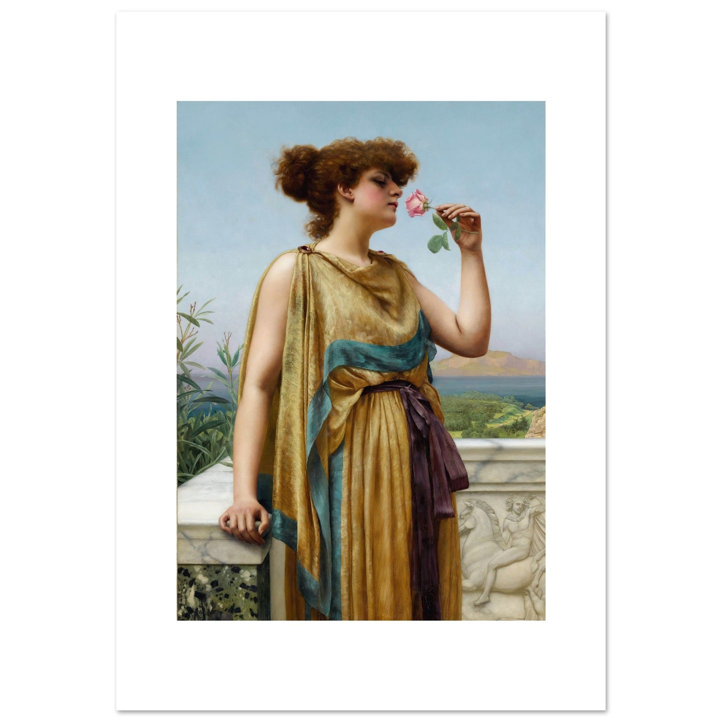 JOHN WILLIAM GODWARD - THE FRAGRANT ROSE (1892) - SEMI GLOSS POSTER 