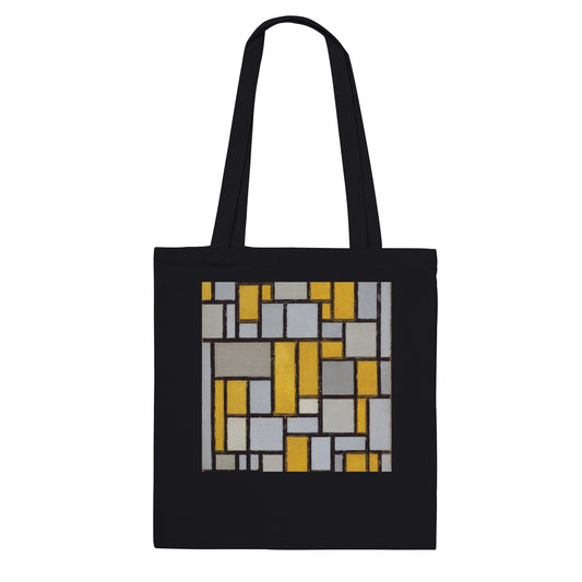 PIET MONDRIAN - COMPOSITION WITH GRID No. 1 (1918) - CLASSIC TOTE BAG