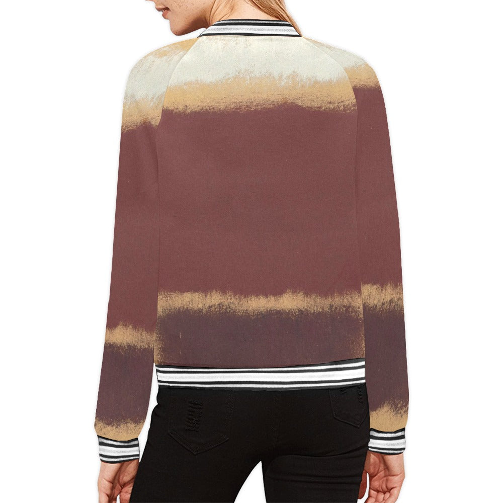 MARK ROTHKO - ABSTRACT - WOMEN'S FULL ZIPPER JACKET