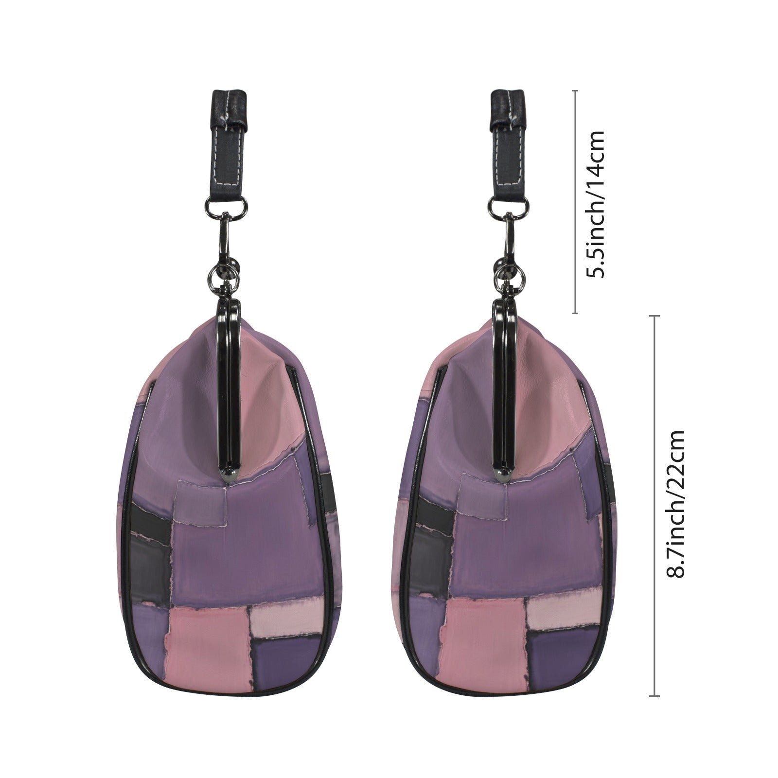 MARK ROTHKO INSPIRED - ABSTRACT - KISS LOCK CROSSBODY SHOULDER BAG