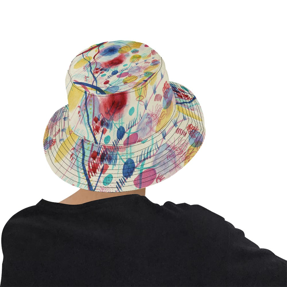 WASSILY KANDINSKY- COMPOSITION IN RED, BLUE, GREEN AND YELLOW - MEN'S CHICO COTTON HAT