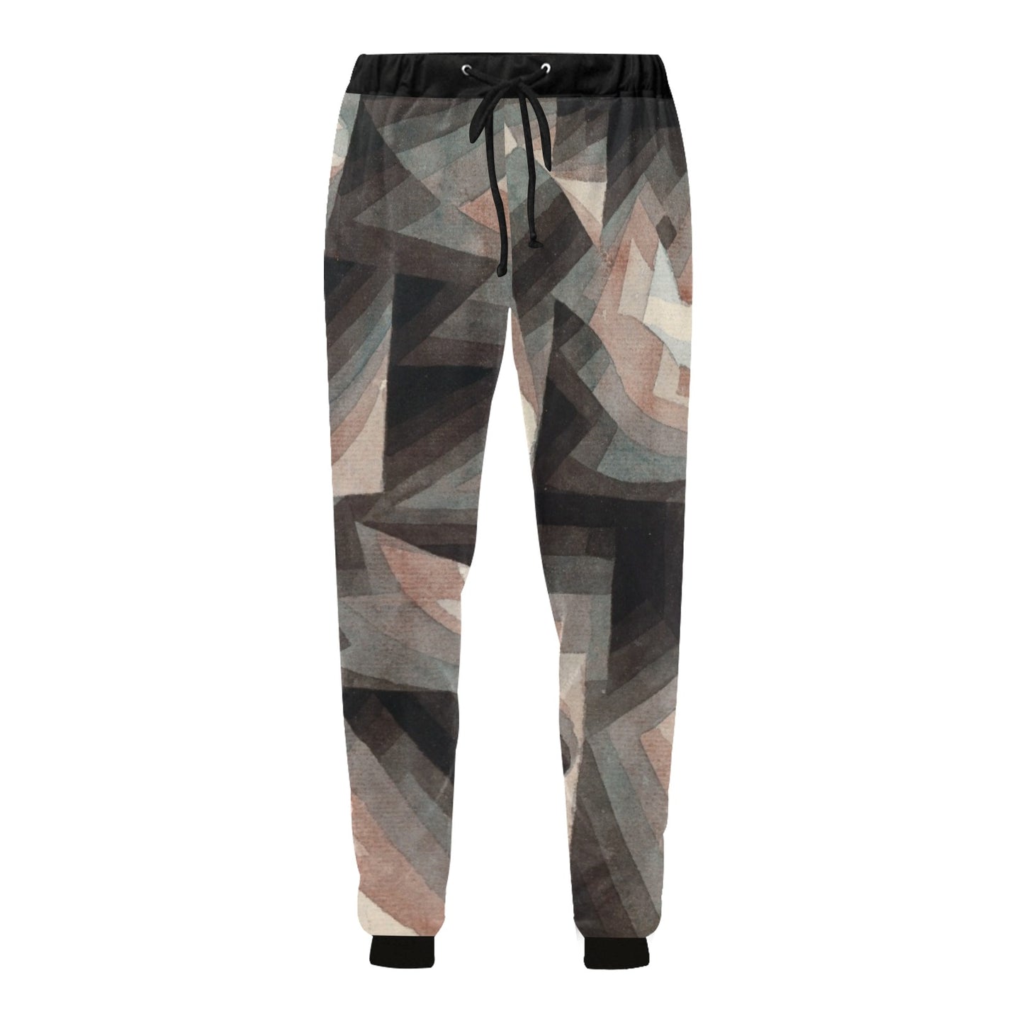 a picture of a men's sweatpants with a geometric pattern