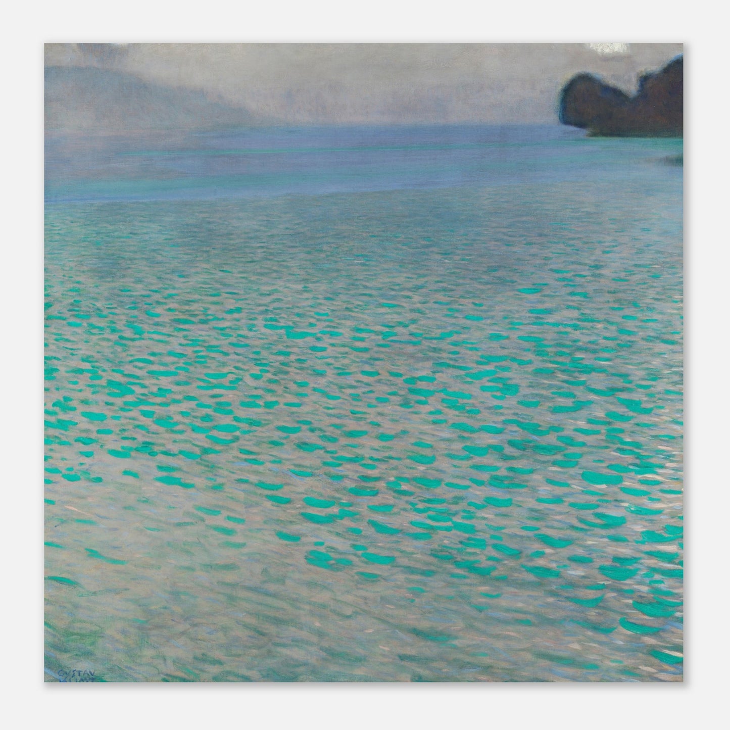 GUSTAV KLIMT - ATTERSEE (1900) - POSTER 12'' x 12'' 