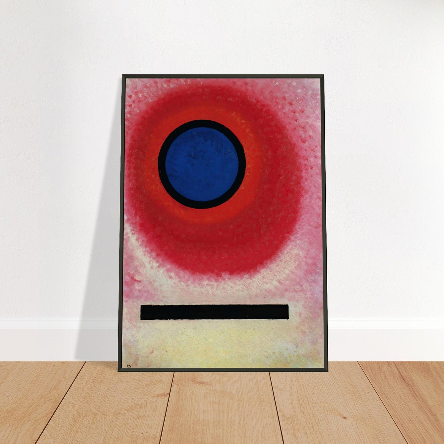 WASSILY KANDINSKY - BLAUER KREIS No. 2 (CERCLE BLEU LI) (1925) - MUSEUM MATTE POSTER IN METAL FRAME