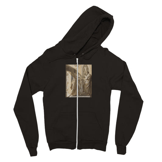 FRANCOIS GERARD - THE FATHER OF PSYCHE CONSULTING THE ORACLE OF APOLLO - UNISEX ZIP HOODIE