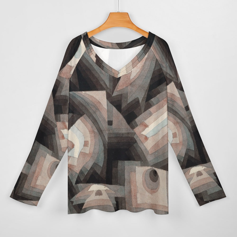 PAUL KLEE - CRYSTAL GRADATION - LONG SLEEVE LOOSE TEE FOR HER