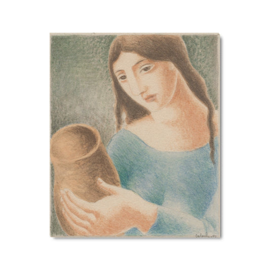  MIKULAS GALANDA - WOMAN WITH A VASE (1927) - CANVAS PRINT 20"x 24"