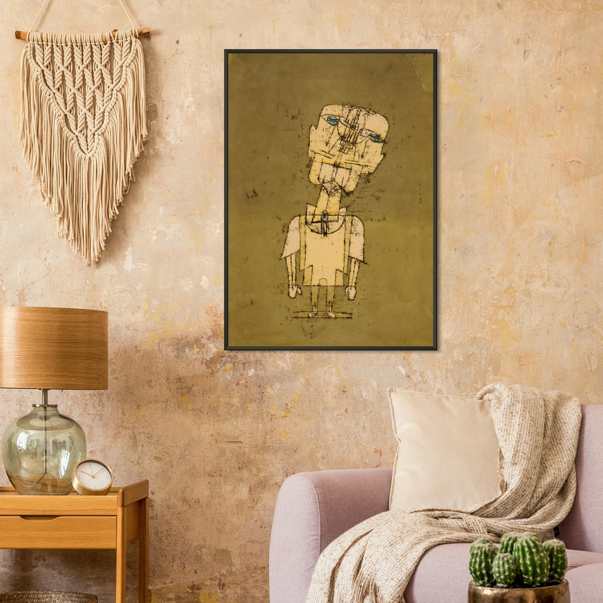 PAUL KLEE - GHOST OF A GENIUS (1922 ) - MUSEUM MATTE POSTER IN METAL FRAME