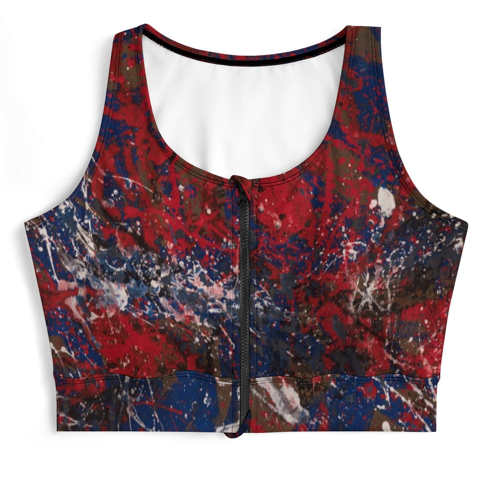 LOLA LIIVAT - PROTESTILAUL - ZIPPERED YOGA VEST TOP FOR HER