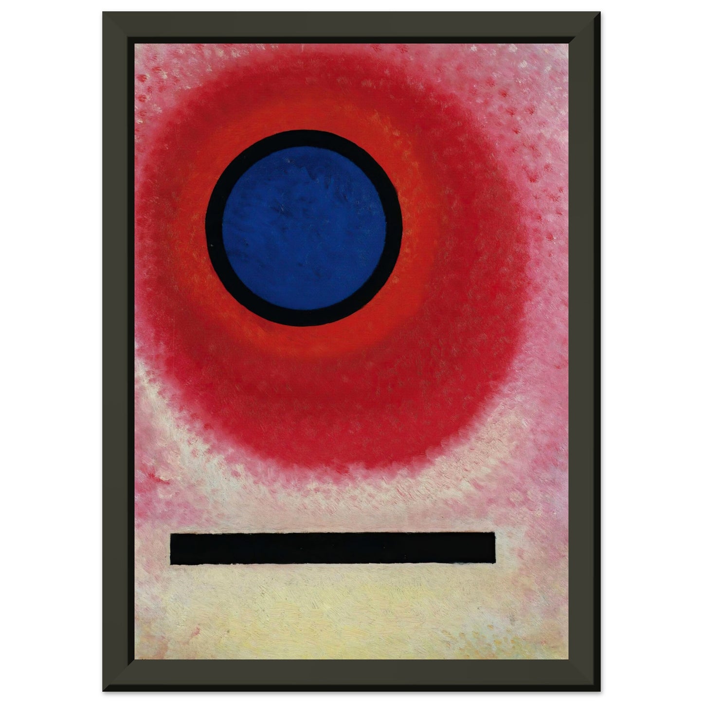 WASSILY KANDINSKY - BLAUER KREIS No. 2 (CERCLE BLEU LI) (1925) - MUSEUM MATTE POSTER IN METAL FRAME