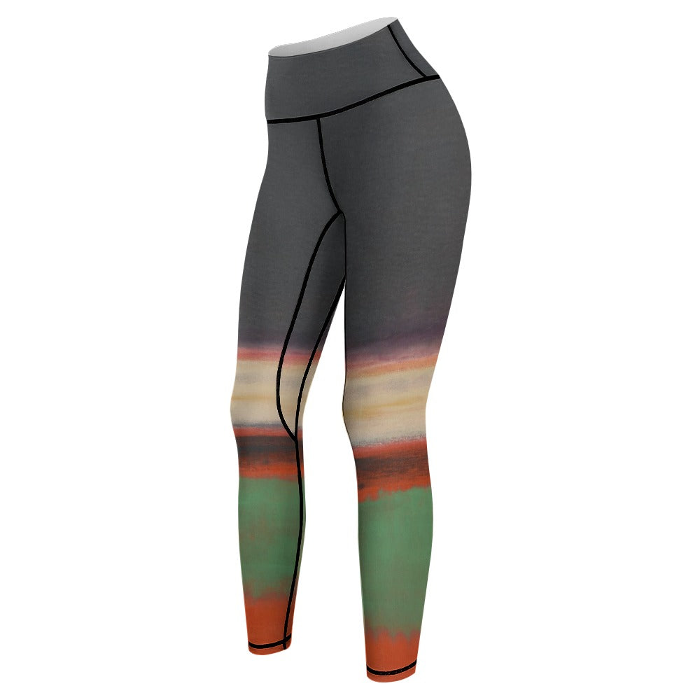 MARK ROTHKO - ABSTRACT - WOMEN'S COMFORT SPORTS YOGA PANTS