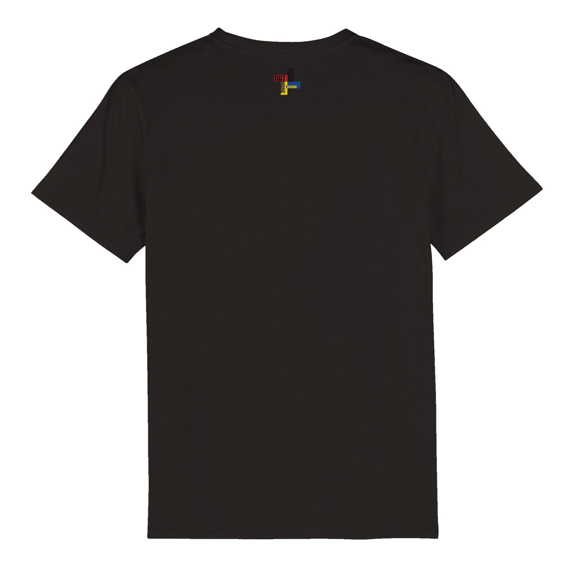 a black t - shirt with logo