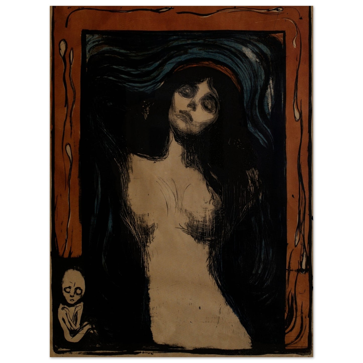 EDVARD MUNCH - MADONNA  - PREMIUM MATTE POSTER